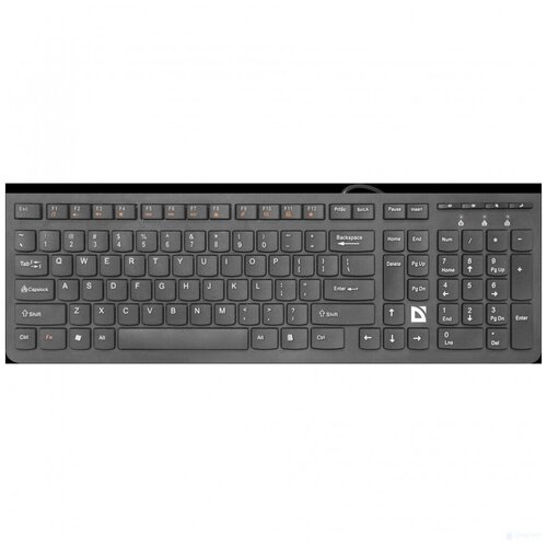 Клавиатура проводная DEFENDER UltraMateSM-530 RU USB 104 16 допополнительных клавиш черная 45530 201000₽