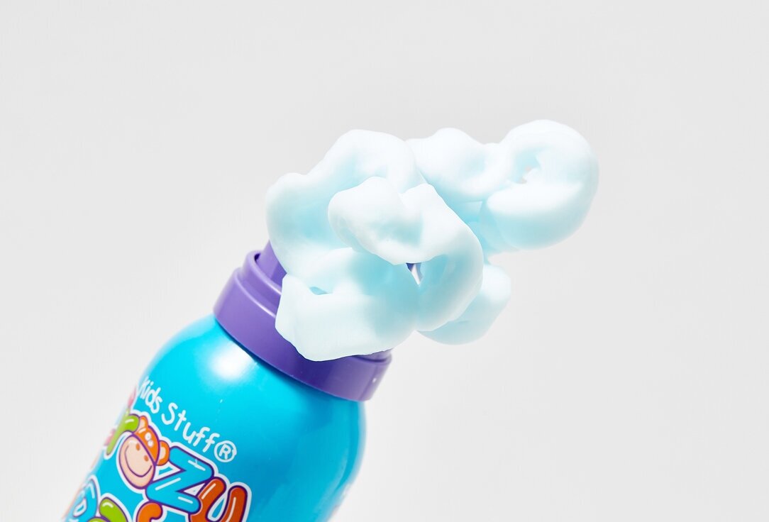 Мусс-пена голубая Kids Stuff для детских забав и купания в ванной, 225 мл - фото №18