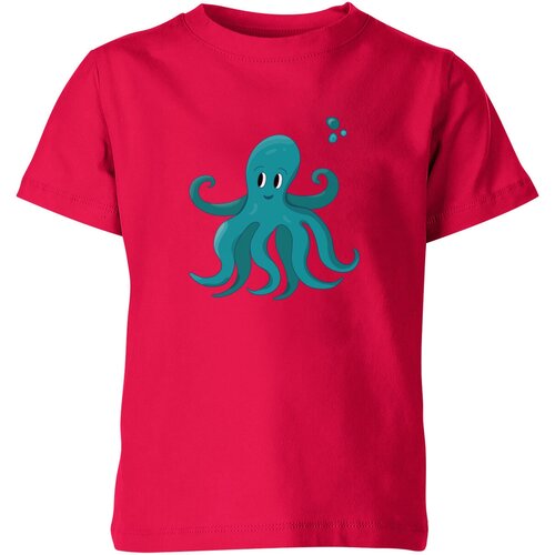 Футболка Us Basic, размер 4, розовый мужская футболка осьминог аквамариновый мультяшный s желтый