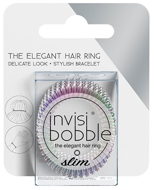Invisibobble Резинка-браслет для волос Vanity Fairy, с подвесом, 3 шт (Invisibobble, ) - фото №6