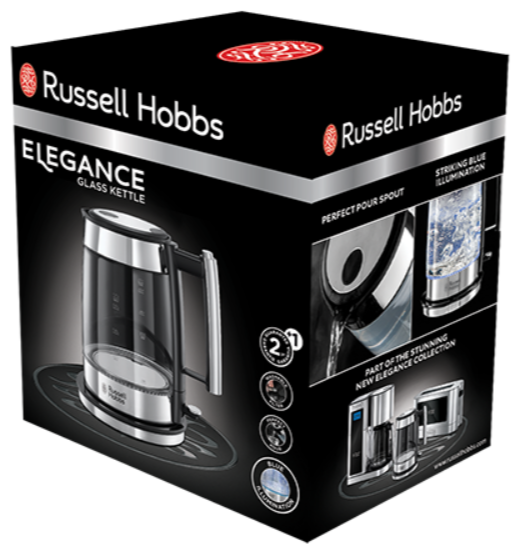 99018115831 Электрочайник Russell Hobbs 23830-70 серебристый - фотография № 2