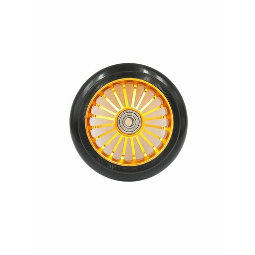 Колесо для трюкового самоката 100 мм Спицы желтое (алюминий) 805426-KR3