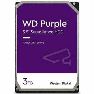 Жесткий диск Western Digital 3.5" WD Purple 3ТБ, SATA III, 256 Mb, 5400 rpm (WD33PURZ)