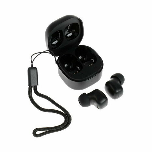 Наушники беспроводные Y6 TWS вакуумные BT 53 30200 мАч Type-C подвес чёрные 199100₽