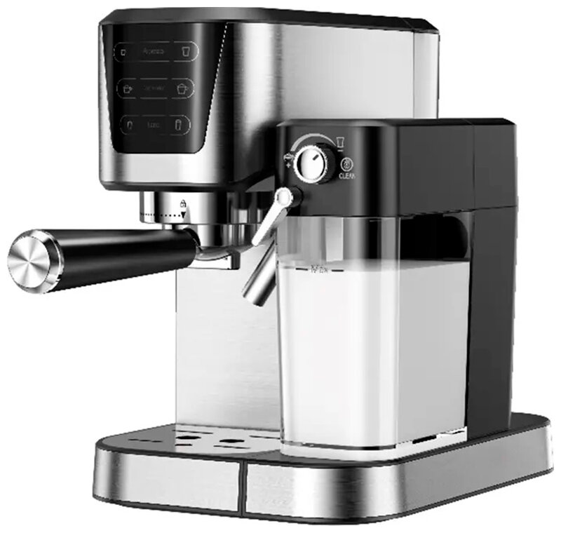 Кофеварка рожковая KaringBee CM5280, черно-белый экран - фотография № 1