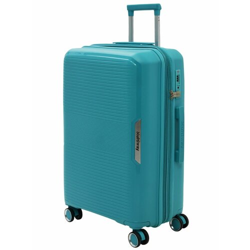 Чемодан AB-DQ134-24Turquoise, 79 л, размер M, бирюзовый