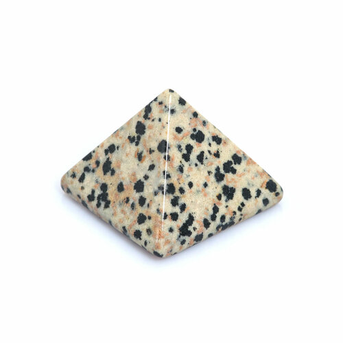 фото Пирамида из натурального камня далматиновая яшма (2,5 x 3 x 3 см) silvarie