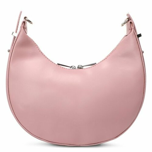 Сумка хобо diva's bag, серо-розовый