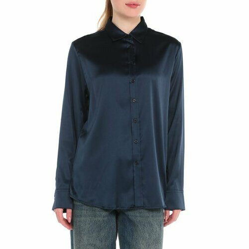 Рубашка Maison David, размер 2XS, темно-синий рубашка maison david размер 2xs темно красный