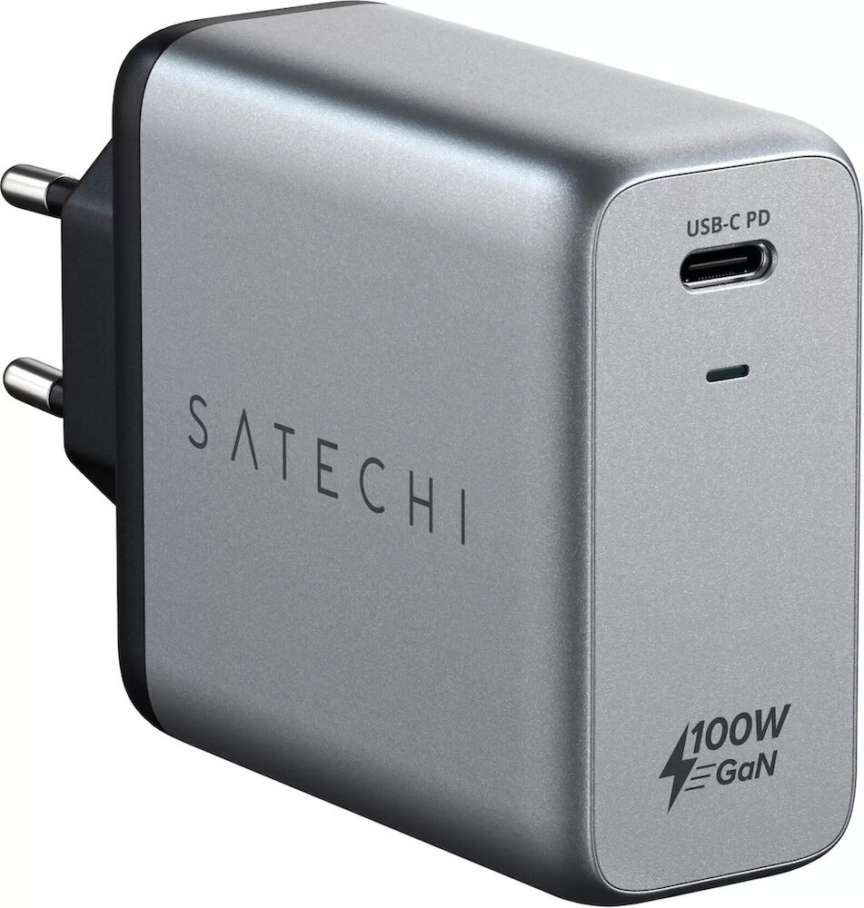 Зарядное устройство Satechi Compact Charger 100W GaN Power Type-C PD Space Gray