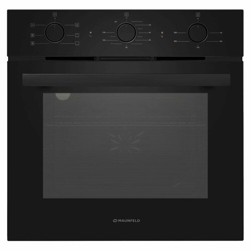 Встраиваемый электрический духовой шкаф MAUNFELD AEOF6060B2 60 см 60 л 6 режимов гриль и конвекция гидролизная очитска черный 3029000₽