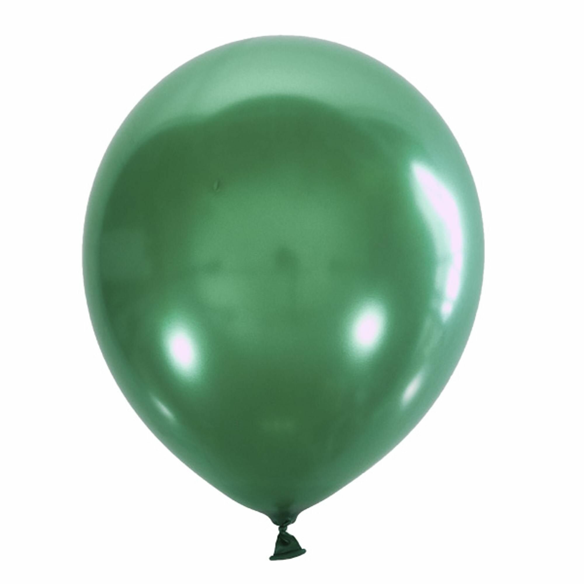 Воздушный шар 12"/30см Металлик GREEN 028 100шт