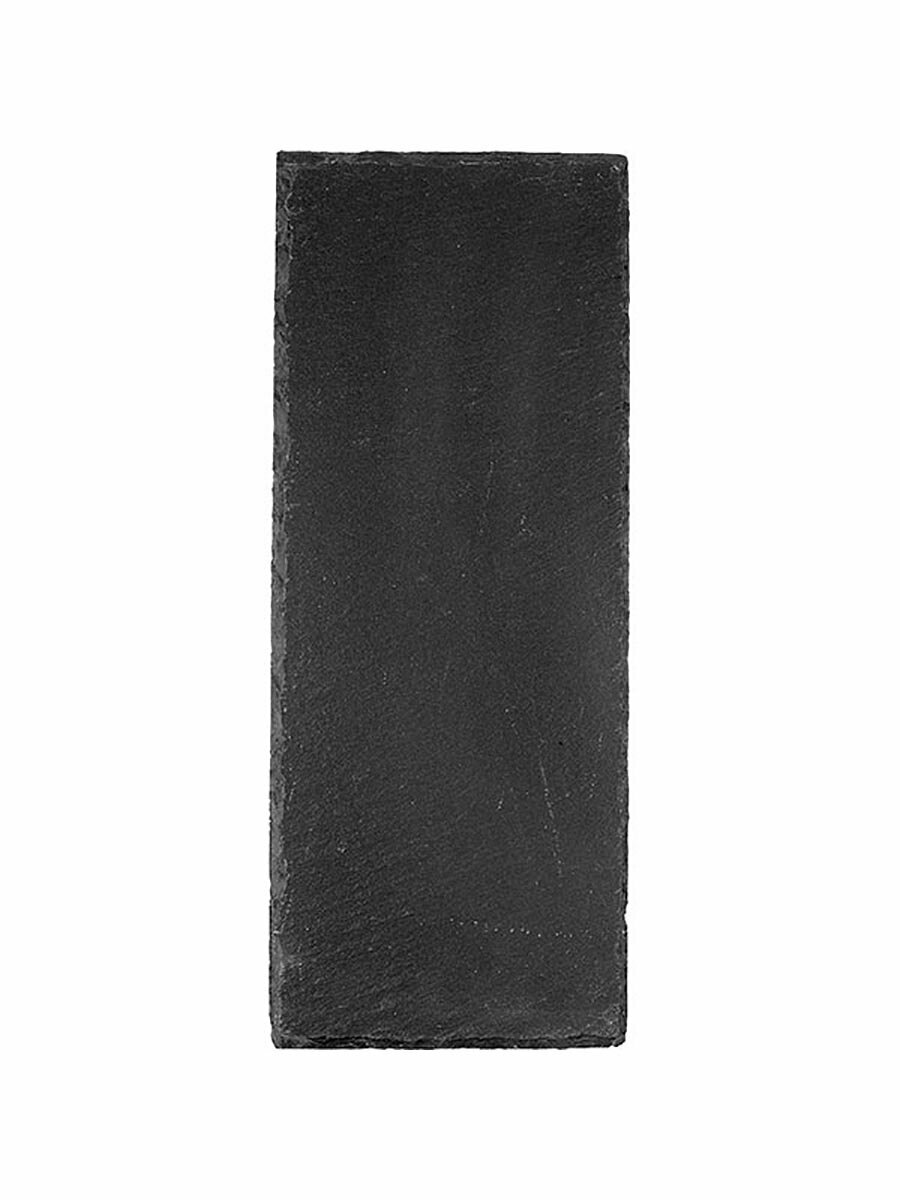 фото Блюдо для подачи 30х12х0,5 см, черный, матовый, сланец натуральный, Sunnex, MSL3012