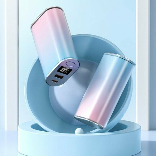 Внешний аккумулятор Y213 10000 мАч USB Type-C 2 А сине-розовый 2119₽