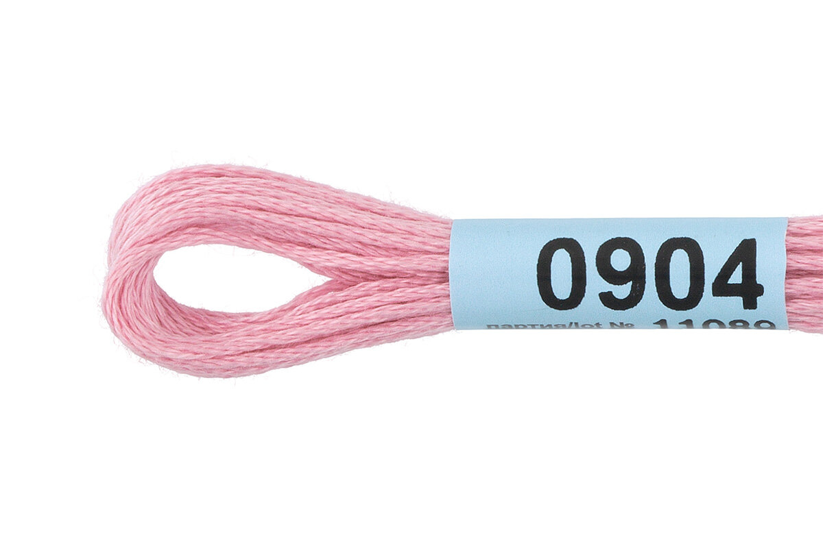 фото Мулине "Gamma" 100% хлопок 8 м №0904 розовый