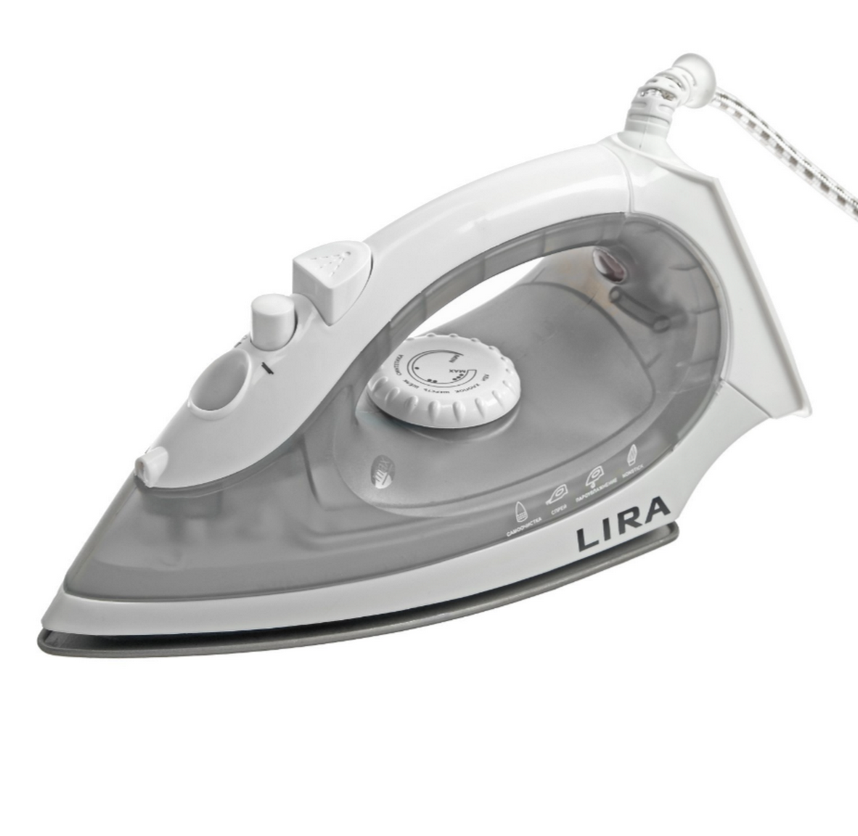 Утюг электрический LIRA LR-0609 (серый)