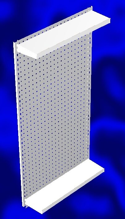 фото Стеллаж металлический настенный высота 1 м. 3 полки