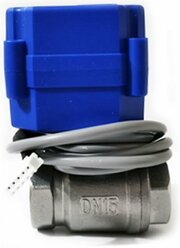 Кран с сервоприводом из нержавеющей стали 1/2" (DN15) 5В для системы защиты от протечек воды Water Leakage Alarm для фильтра Родничок, дома или квартиры.