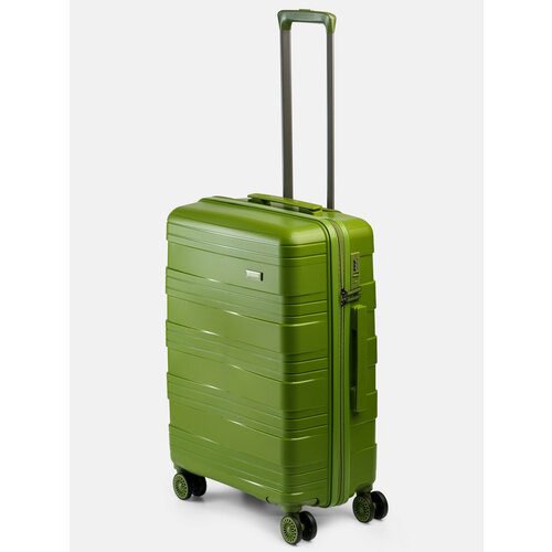 Чемодан MIRONPAN, 62 л, размер M, зеленый чемодан mironpan 42 л размер m зеленый