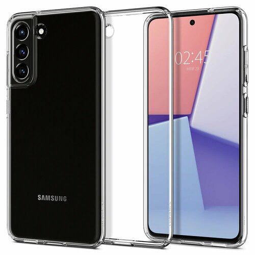 Чехол Spigen Liquid Crystal (ACS03055) для Samsung Galaxy S21 FE 5G (Clear) чехол spigen для galaxy a3 2017 liquid crystal кристально прозрачный sgp 572cs21141