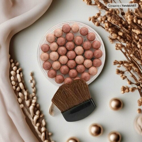 Farres cosmetics Румяна в шариках, тон №02 Нюдовый букет