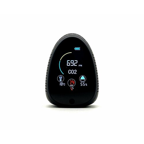 Умный автономный Tuya Wi-Fi датчик-детектор 3 в 1 - Mod HTI 0131BT EU W4300RU углекислый газ CO2 и влажность и температура 8217₽