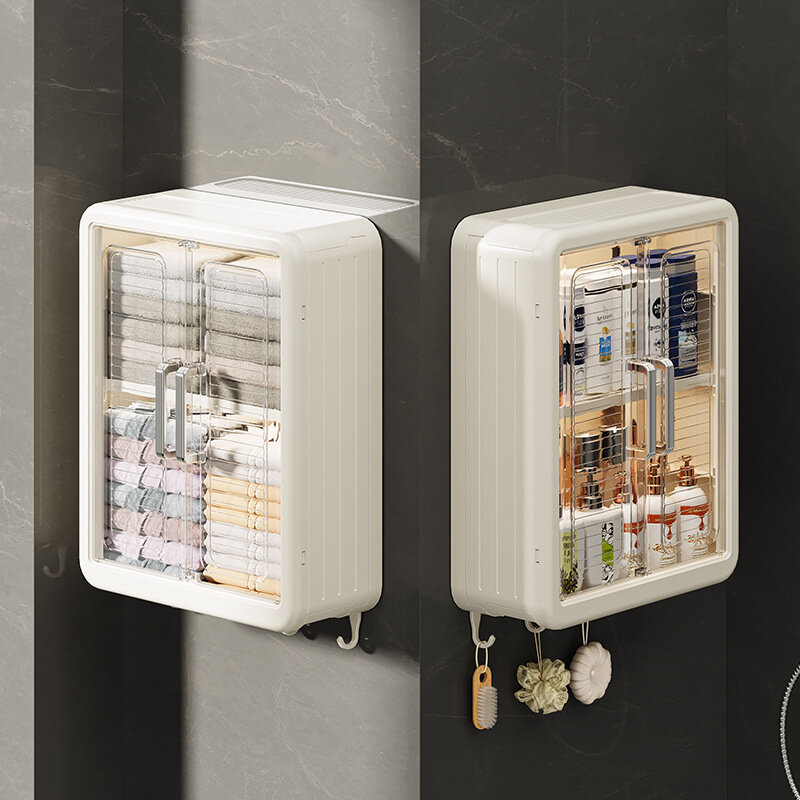 Настенная коробка для хранения Bathroom light, пластик, без перфорации