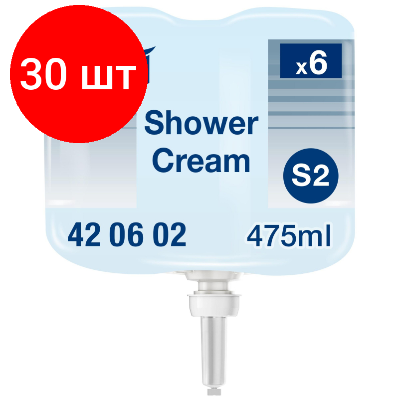 Комплект 30 штук Картридж с жидким мыло гель Tork S2 0.475л 420602