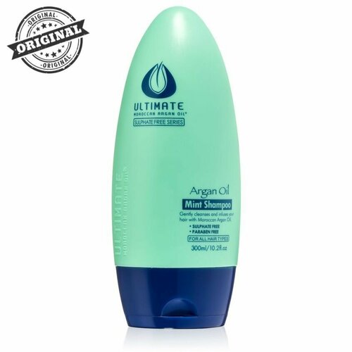 ULTIMATE MOROCCAN ARGAN OIL Мятный шампунь для волос увлажняющий Глубокое восстановление