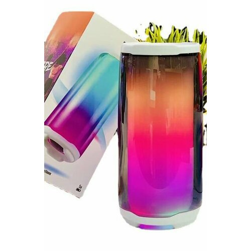 Беспроводная блютуз пульсирующая Bluetooth колонка Pluse Mini5 компактная белая портативная акустика 1720₽