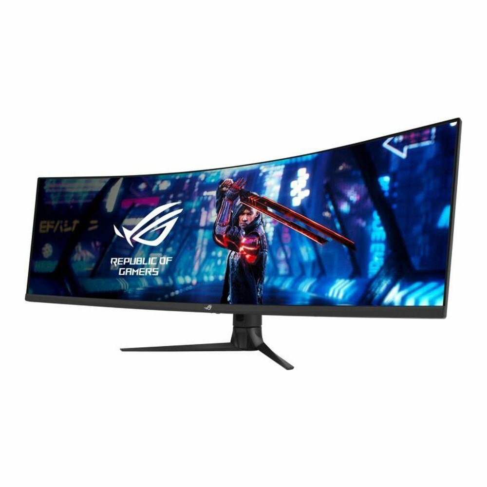 Монитор 49" ASUS VA, изогнутый, 5120x1440 (32:9), 450кд/м2, 165 Гц, 1 мс, 178°/178°, HDMI, DP, USB Type-C, USB-Hub, черный - фото №6