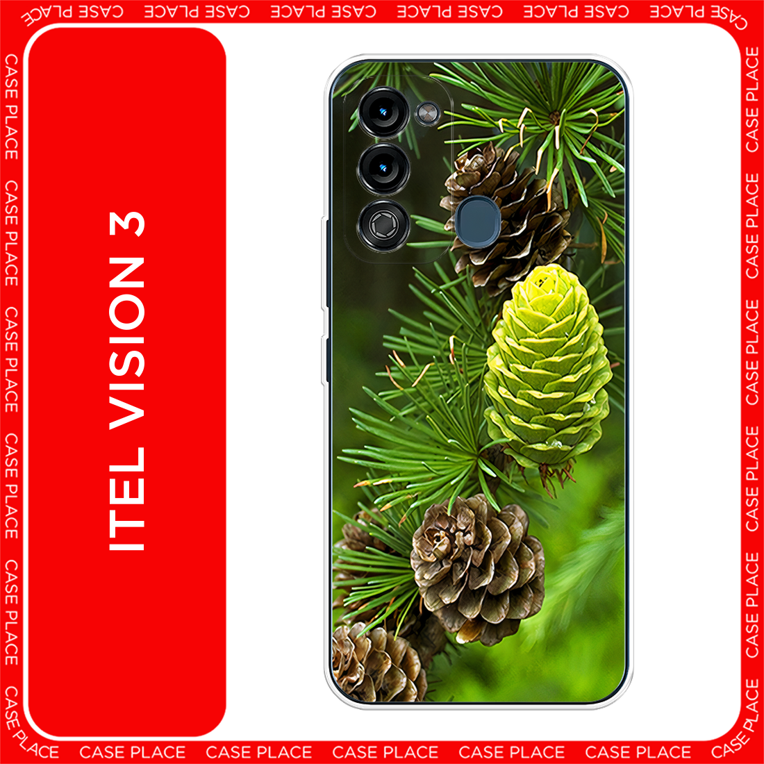Чехол на Itel Vision 3 / Ител Визион 3 с принтом Лес 13