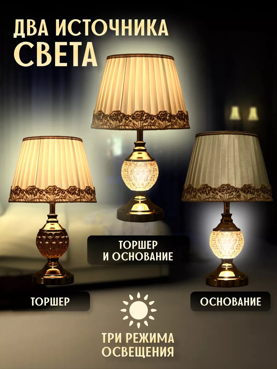 Настольная лампа для спальни — фото 1