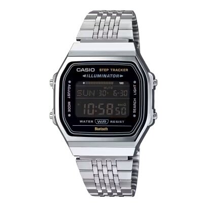 Наручные часы CASIO Vintage, серебряный, черный