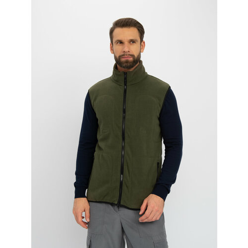 Флисовый жилет с подогревом RedLaika RL-05 (48-50), 3-USB c регулятором температурного режима, хаки