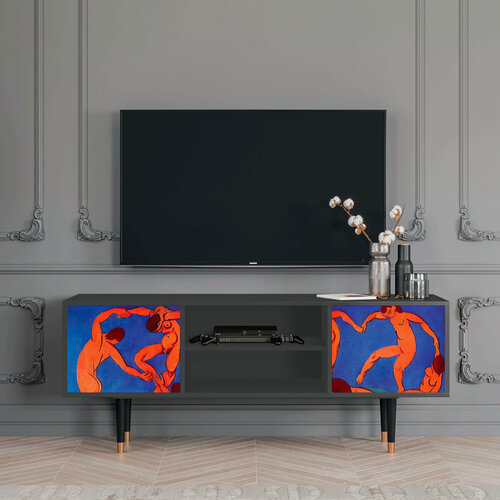 Изображение товара ТВ-Тумба - STORYZ - T2 The Dance by Henri Matisse , Размер - 170 x 69 x 48 см, Цвет корпуса - , Антрацит