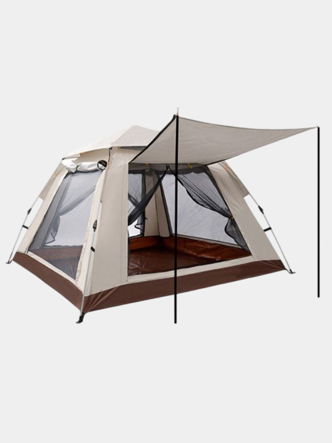 Автоматическая палатка на 3–4 человека с москитной сеткой 210х210см