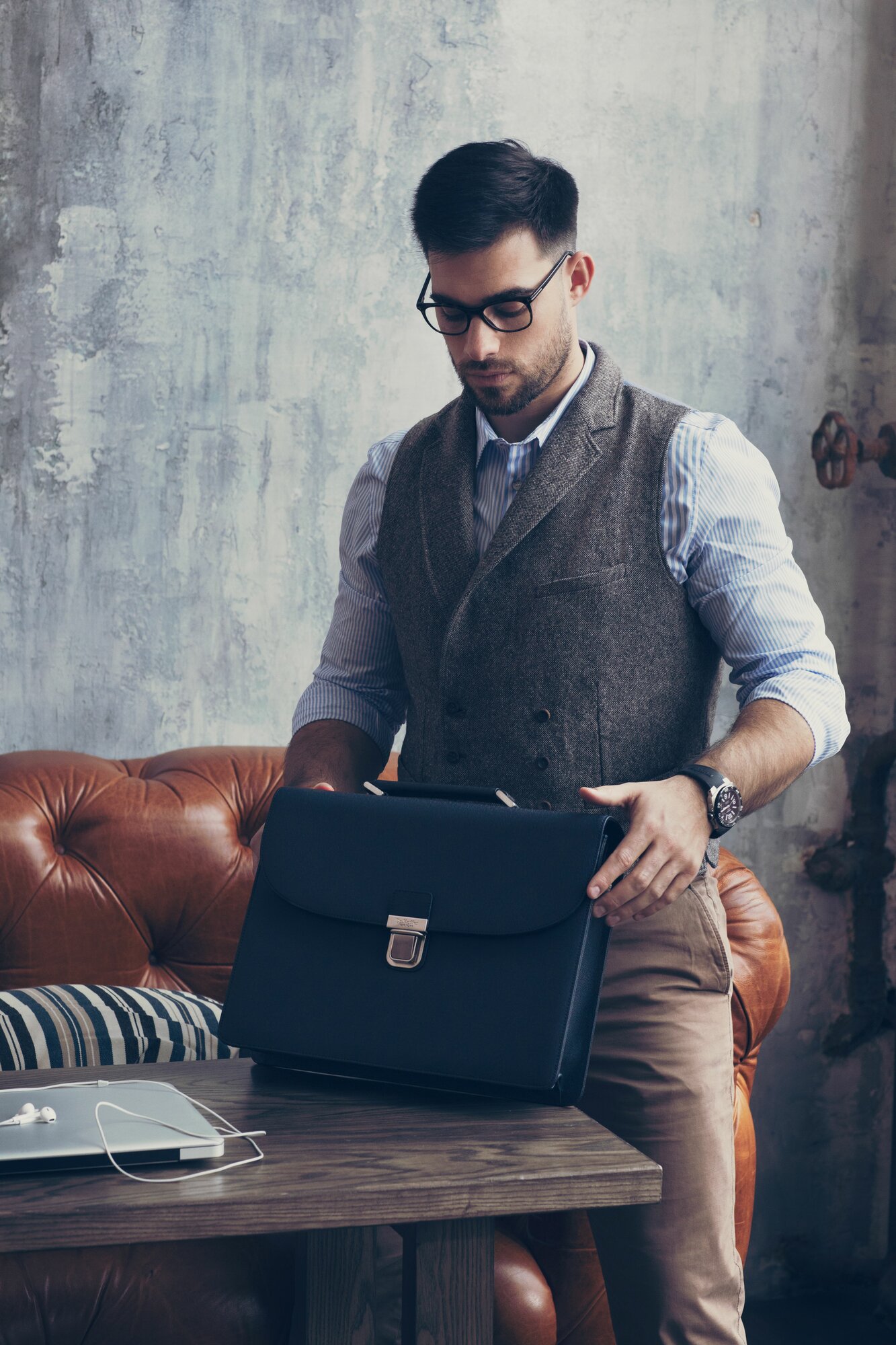 Портфель Dr.Koffer, черный