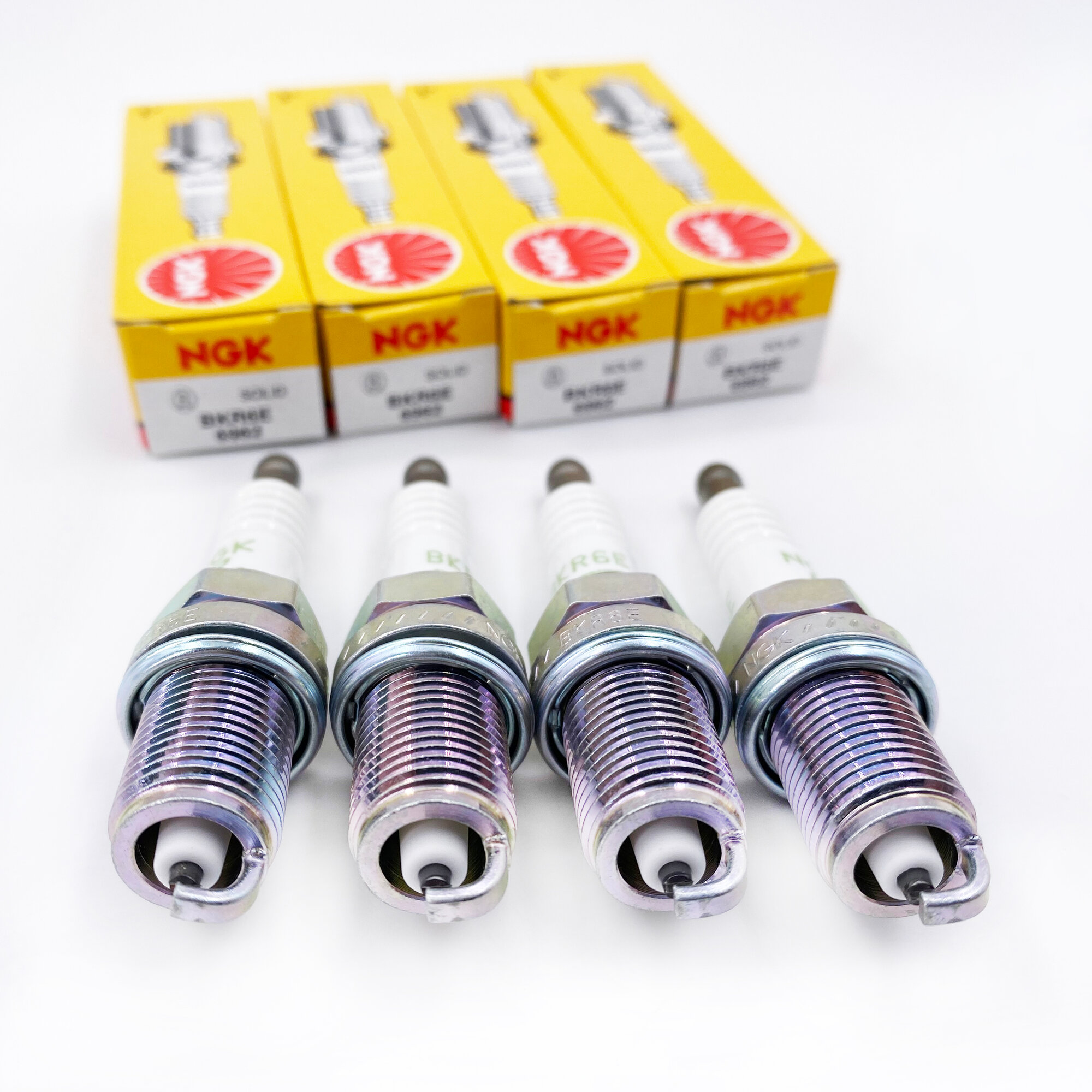 Свечи зажигания NGK BKR6E (6962) 4шт. — фото 1