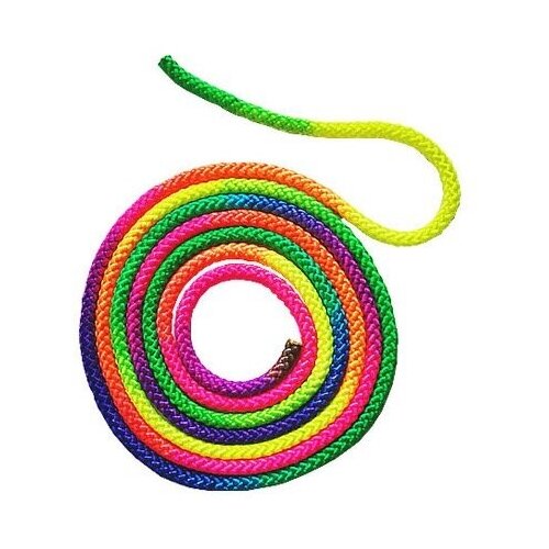 фото Гимнастическая скакалка разноцветная 3 м. китай