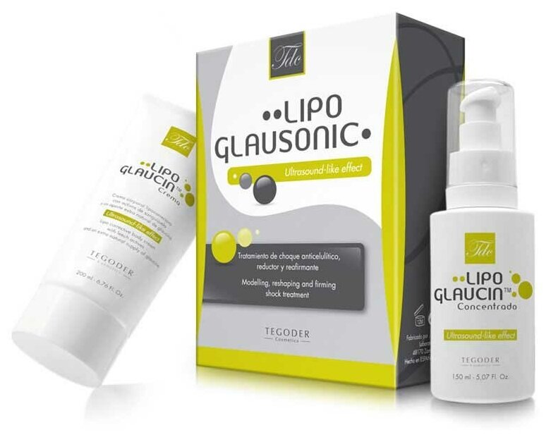 Tegoder Lipo Glaucin Body Line Тегор Набор для коррекции фигуры с липоглауцином (крем+концентрат) (Lipoglausonic 200+150 ml)