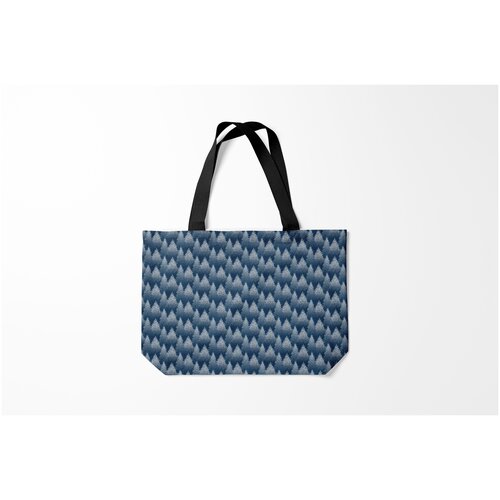 фото Сумка-шоппер / 46х35 см / популярные иллюстрации / природа еловый лес burnettie