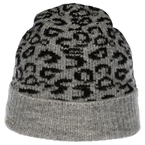 фото Шапка seeberger арт. 18326-0 turn-up beanie (серый / черный), размер uni