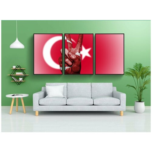 фото Набор модулных постеров для интерьера "турк, турецкий, мир" 60x90 см. в тубусе, без рамки lotsprints