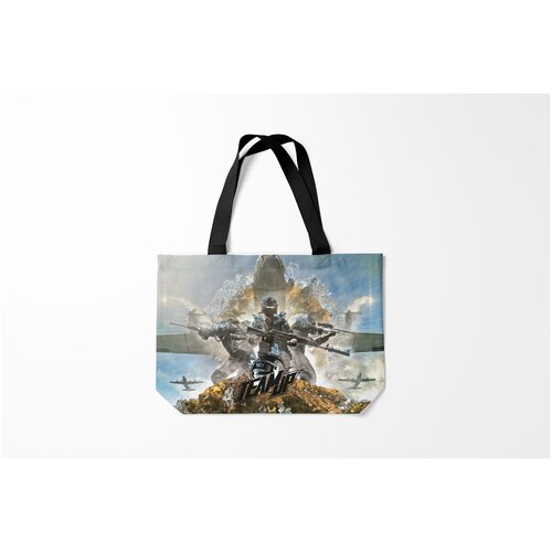 фото Сумка-шоппер / 46х35 см / геймерам / pubg burnettie