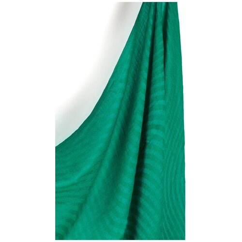 Изумрудно-зеленый палантин из кашемира и шелка