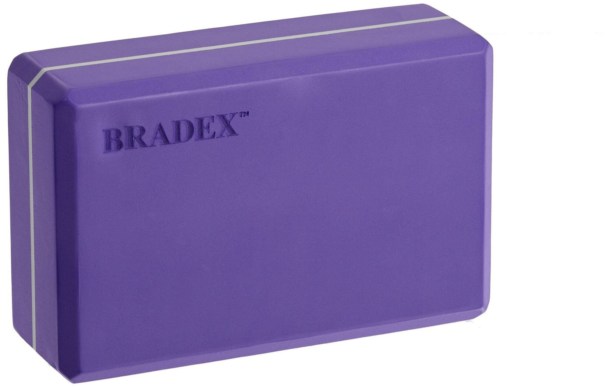 Блок для йоги Bradex, 23 х 15 х 7,5 см, 130 гр., цвет фиолетовый Bradex 7472331