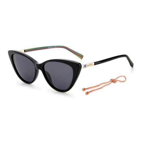 фото Солнцезащитные очки m missoni, кошачий глаз, оправа: пластик, для женщин, черный