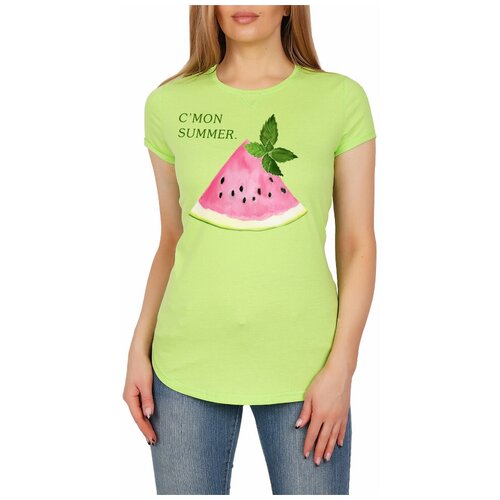 фото Салатовая футболка с арбузом милана (9292, зеленый, размер: 54)