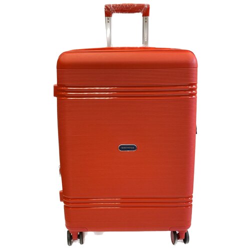 фото Чемодан ручная кладь, бирюзовый, полипропилен, с доп расширением (3.5см) mironpan